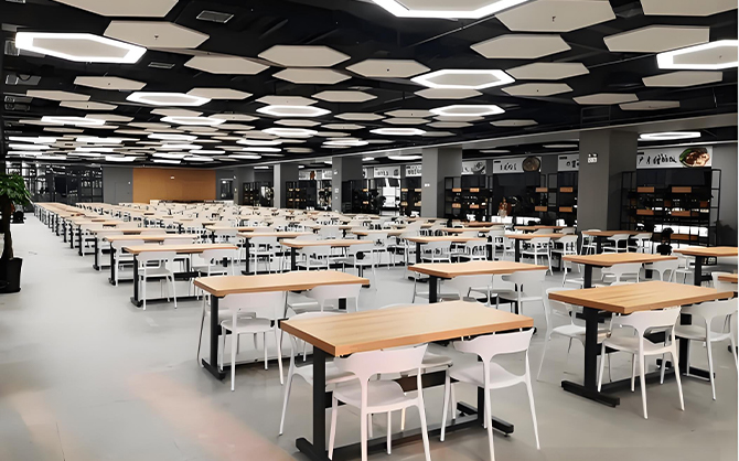 企事業單位飯堂裝修效果圖片