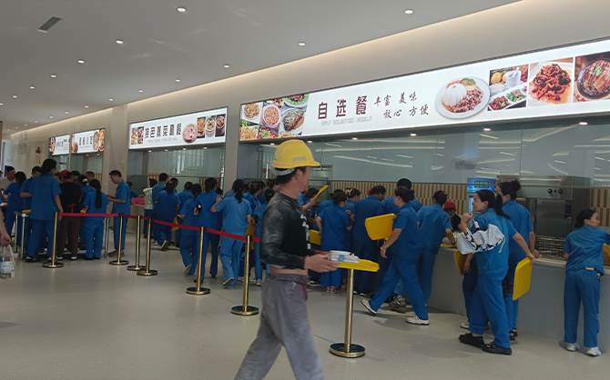 世界排三企業食堂承包案例